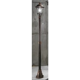 Venkovní sloupkové svítidlo 1x100W E27, černá měď, IP44,pr. 25cm - ORION Obrázek pro produkt Venkovní sloupkové svítidlo 1x100W E27, černá měď, IP44,pr. 25cm - ORION