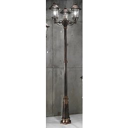 Venkovní stojanová lampa 3x100W E27,černá měď, IP44,pr. 66cm - ORION Obrázek pro produkt Venkovní stojanová lampa 3x100W E27,černá měď, IP44,pr. 66cm - ORION