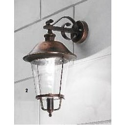 Venkovní nástěnné svítidlo 1x100W E27,černá měď,IP44, výška 50cm - ORION Obrázek pro produkt Venkovní nástěnné svítidlo 1x100W E27,černá měď,IP44, výška 50cm - ORION