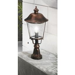 Venkovní sloupkové svítidlo 1x100W E27, černá měď, IP44,pr. 25cm - ORION Obrázek pro produkt Venkovní sloupkové svítidlo 1x100W E27, černá měď, IP44,pr. 25cm - ORION