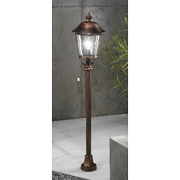 Venkovní sloupkové svítidlo 1x100W E27, černá měď, IP44,pr. 25cm - ORION Obrázek pro produkt Venkovní sloupkové svítidlo 1x100W E27, černá měď, IP44,pr. 25cm - ORION