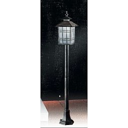 Venkovní sloupkové svítidlo 1x11W PL/E27, patina, IP44, výška 10 - ORION Obrázek pro produkt Venkovní sloupkové svítidlo 1x11W PL/E27, patina, IP44, výška 10 - ORION