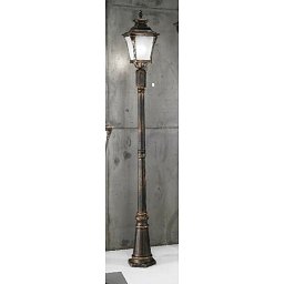Venkovní sloupkové svítidlo 1x60W E27, patina, IP44,výška 240cm - ORION Obrázek pro produkt Venkovní sloupkové svítidlo 1x60W E27, patina, IP44,výška 240cm - ORION