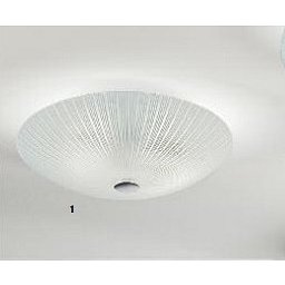 Stropní svítidlo 3x60W E27 chrom/sklo, pr. 40cm, výška 11cm - ORION Obrázek pro produkt Stropní svítidlo 3x60W E27 chrom/sklo, pr. 40cm, výška 11cm - ORION