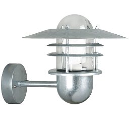 Venkovní nástěnné svítidlo Agger 1x60W E27 galvanizovaná čirá - NORDLUX Obrázek pro produkt Venkovní nástěnné svítidlo Agger 1x60W E27 galvanizovaná čirá - NORDLUX
