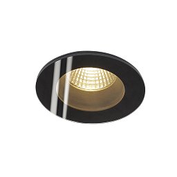 PATTA-F zápustná stropní kruhová černá 230V/500mA 9W 38° IP65 3000K - BIG WHITE (SLV) Obrázek pro produkt PATTA-F zápustná stropní kruhová černá 230V/500mA 9W 38° IP65 3000K - BIG WHITE (SLV)