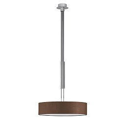 Závěsné svítidlo HOTEL látkové hnědé 3x E27 60W Ø 50cm matný nikl - TRIO
Obrázek pro produkt Závěsné svítidlo HOTEL látkové hnědé 3x E27 60W Ø 50cm matný nikl - TRIO