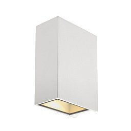 Nástěnné svítidlo QUAD XL 2, hranaté, bílé, LED, 2x3,2 W, 3000K - BIG WHITE (SLV) Obrázek pro produkt Nástěnné svítidlo QUAD XL 2, hranaté, bílé, LED, 2x3,2 W, 3000K - BIG WHITE (SLV)
