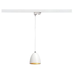 Závěsné svítidlo PARA CONE 14, kulaté, bílé/zlaté, GU10, vč. bílého 3fáz. adaptéru - BIG WHITE (SLV) Obrázek pro produkt Závěsné svítidlo PARA CONE 14, kulaté, bílé/zlaté, GU10, vč. bílého 3fáz. adaptéru - BIG WHITE (SLV)