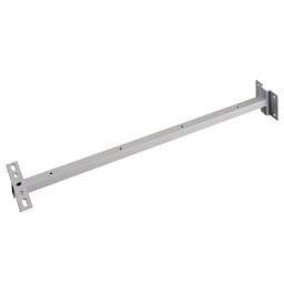 Nástěnný držák pro venkovní nosník a reflektor MILOX, stříbrný, 80 cm - BIG WHITE (SLV) Obrázek pro produkt Nástěnný držák pro venkovní nosník a reflektor MILOX, stříbrný, 80 cm - BIG WHITE (SLV)