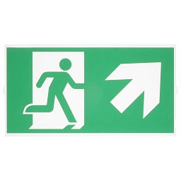 P-LIGHT Emergency stair sign, big, zelená - BIG WHITE (SLV) Obrázek pro produkt P-LIGHT Emergency stair sign, big, zelená - BIG WHITE (SLV)