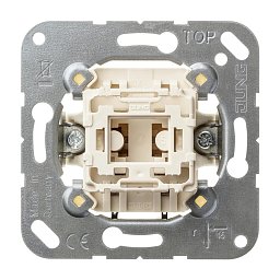 Vypínač (insert) 10 AX 250 V~ 1-pólový - strojek - JUNG Obrázek pro produkt Vypínač (insert) 10 AX 250 V~ 1-pólový - strojek - JUNG