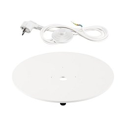 Montáž.deska pro svítidlo LIGHT PIPE bílá s průhledným kabelem - BIG WHITE (SLV) Obrázek pro produkt Montáž.deska pro svítidlo LIGHT PIPE bílá s průhledným kabelem - BIG WHITE (SLV)