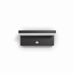 LED Venkovní nástěnné svítidlo Philips Bustan s pohybovým čidlem 16484/93/P3 antracitové 4000K - PHILIPS (915005378402) Obrázek pro produkt LED Venkovní nástěnné svítidlo Philips Bustan s pohybovým čidlem 16484/93/P3 antracitové 4000K - PHILIPS (915005378402)