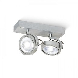 KELLY II nástěnná česaný hliník 230V/12V G53 2x50W - RED - DESIGN RENDL Obrázek pro produkt KELLY II nástěnná česaný hliník 230V/12V G53 2x50W - RED - DESIGN RENDL