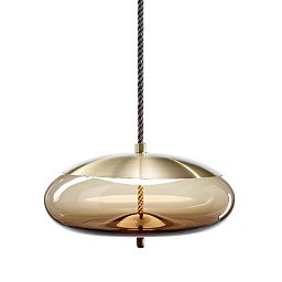 Závěsné svítidlo KNOT DISCO 14W 50cm sklo - BROKIS A Obrázek pro produkt Závěsné svítidlo KNOT DISCO 14W 50cm sklo - BROKIS A