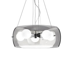 Závěsné svítidlo Ideal Lux Audi-10 SP5 fumé 103983 šedé - IDEALLUX Obrázek pro produkt Závěsné svítidlo Ideal Lux Audi-10 SP5 fumé 103983 šedé - IDEALLUX