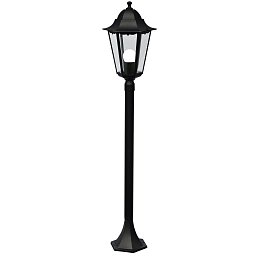 Venkovní sloupkové svítidlo Cardiff 1x60W E27 černá čirá - NORDLUX Obrázek pro produkt Venkovní sloupkové svítidlo Cardiff 1x60W E27 černá čirá - NORDLUX