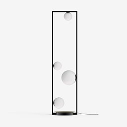 Stojanové svítidlo PALA 1x60W + 1x48W + 2x33W G9 sklo černá opál LR.11.P4.45M - LUCIS Obrázek pro produkt Stojanové svítidlo PALA 1x60W + 1x48W + 2x33W G9 sklo černá opál LR.11.P4.45M - LUCIS