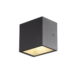 SITRA CUBE WL LED venkovní nástěnné a stropní nástavbové svítidlo, antracit, IP44, 3000K, 10W - BIG WHITE (SLV) Obrázek pro produkt SITRA CUBE WL LED venkovní nástěnné a stropní nástavbové svítidlo, antracit, IP44, 3000K, 10W - BIG WHITE (SLV)