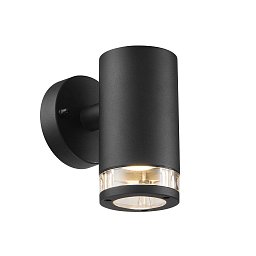 Venkovní nástěnné svítidlo Birk 1x28W GU10 černá čirá - NORDLUX Obrázek pro produkt Venkovní nástěnné svítidlo Birk 1x28W GU10 černá čirá - NORDLUX