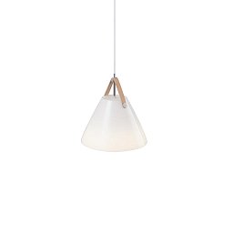 Závěsné svítidlo Strap 27 1x40W E27 bílá opál - NORDLUX Obrázek pro produkt Závěsné svítidlo Strap 27 1x40W E27 bílá opál - NORDLUX