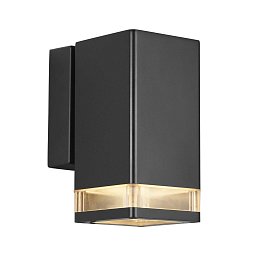 Venkovní nástěnné svítidlo Elm 1x20W GU10 černá čirá - NORDLUX Obrázek pro produkt Venkovní nástěnné svítidlo Elm 1x20W GU10 černá čirá - NORDLUX