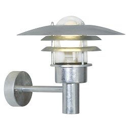 Venkovní nástěnné svítidlo Lønstrup 32 1x60W E27 galvanizovaná čirá - NORDLUX Obrázek pro produkt Venkovní nástěnné svítidlo Lønstrup 32 1x60W E27 galvanizovaná čirá - NORDLUX