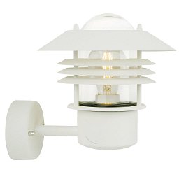Venkovní nástěnné svítidlo Vejers 1x60W E27 bílá čirá - NORDLUX Obrázek pro produkt Venkovní nástěnné svítidlo Vejers 1x60W E27 bílá čirá - NORDLUX