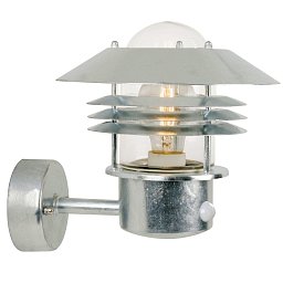 Venkovní nástěnné svítidlo Vejers Sensor 1x60W E27 galvanizovaná čirá - NORDLUX Obrázek pro produkt Venkovní nástěnné svítidlo Vejers Sensor 1x60W E27 galvanizovaná čirá - NORDLUX