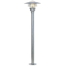 Venkovní sloupkové svítidlo Lønstrup 32 1x60W E27 galvanizovaná čirá - NORDLUX Obrázek pro produkt Venkovní sloupkové svítidlo Lønstrup 32 1x60W E27 galvanizovaná čirá - NORDLUX