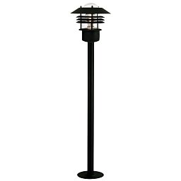 Venkovní sloupkové svítidlo Vejers 1x60W E27 černá čirá - NORDLUX Obrázek pro produkt Venkovní sloupkové svítidlo Vejers 1x60W E27 černá čirá - NORDLUX