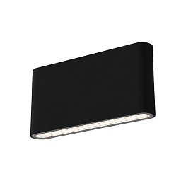 Fasádní LED FORMA černé oboustranné 12W 230V 3000K 820Lm 120d 175x90mm IP54 - CENTURY Obrázek pro produkt Fasádní LED FORMA černé oboustranné 12W 230V 3000K 820Lm 120d 175x90mm IP54 - CENTURY