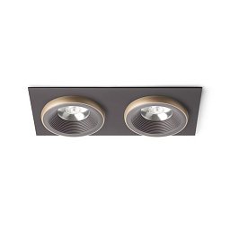 SHARM SQ II zápustná hnědá/perleťová zlatá 230V LED 2x10W 24° 3000K - RED - DESIGN RENDL Obrázek pro produkt SHARM SQ II zápustná hnědá/perleťová zlatá 230V LED 2x10W 24° 3000K - RED - DESIGN RENDL