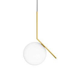 Designové závěsné svítidlo IC Suspended 2 mosaz 205W E27 - FLOS Decorative Obrázek pro produkt Designové závěsné svítidlo IC Suspended 2 mosaz 205W E27 - FLOS Decorative