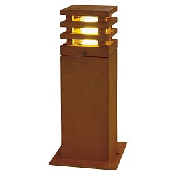 Venkovní svítidlo RUSTY 40 čtyřhraná ocel 230V E27 11W IP55 - BIG WHITE (SLV) Obrázek pro produkt Venkovní svítidlo RUSTY 40 čtyřhraná ocel 230V E27 11W IP55 - BIG WHITE (SLV)