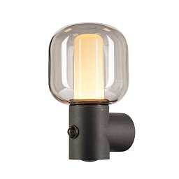 OVALISK WL Sensor venkovní LED nástěnné přisazené svítidlo antracit CCT switch 3000/4000 K - BIG WHITE (SLV) Obrázek pro produkt OVALISK WL Sensor venkovní LED nástěnné přisazené svítidlo antracit CCT switch 3000/4000 K - BIG WHITE (SLV)