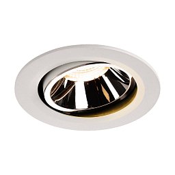 NUMINOS® MOVE DL L vnitřní LED zápustné stropní svítidlo bílá/chrom 2700 K 55° otočné a výkyvné - BIG WHITE (SLV) Obrázek pro produkt NUMINOS® MOVE DL L vnitřní LED zápustné stropní svítidlo bílá/chrom 2700 K 55° otočné a výkyvné - BIG WHITE (SLV)
