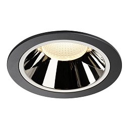 NUMINOS® DL XL vnitřní LED zápustné stropní svítidlo černá/chrom 3000 K 55° - BIG WHITE (SLV) Obrázek pro produkt NUMINOS® DL XL vnitřní LED zápustné stropní svítidlo černá/chrom 3000 K 55° - BIG WHITE (SLV)