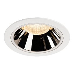 NUMINOS® DL XL vnitřní LED zápustné stropní svítidlo bílá/chrom 2700 K 40° - BIG WHITE (SLV) Obrázek pro produkt NUMINOS® DL XL vnitřní LED zápustné stropní svítidlo bílá/chrom 2700 K 40° - BIG WHITE (SLV)