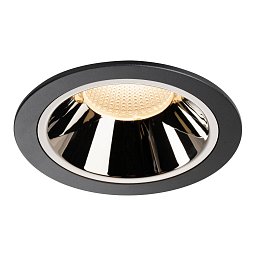 NUMINOS® DL XL vnitřní LED zápustné stropní svítidlo černá/chrom 2700 K 20° - BIG WHITE (SLV) Obrázek pro produkt NUMINOS® DL XL vnitřní LED zápustné stropní svítidlo černá/chrom 2700 K 20° - BIG WHITE (SLV)
