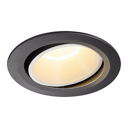 NUMINOS® MOVE DL XL vnitřní LED zápustné stropní svítidlo černá/bílá 3000 K 55° otočné a výkyvné - BIG WHITE (SLV) Obrázek pro produkt NUMINOS® MOVE DL XL vnitřní LED zápustné stropní svítidlo černá/bílá 3000 K 55° otočné a výkyvné - BIG WHITE (SLV)
