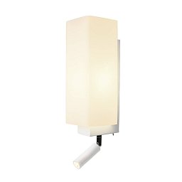 QUADRASS SPOT Indoor nástěnné svítidlo s LED Spotem a objímkou E27, bílé - BIG WHITE (SLV) Obrázek pro produkt QUADRASS SPOT Indoor nástěnné svítidlo s LED Spotem a objímkou E27, bílé - BIG WHITE (SLV)