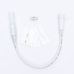 Prodlužovací kabel pro světelné hadice 0,25m, bílý, samčí, IP67 Obrázek pro produkt Prodlužovací kabel pro světelné hadice 0,25m, bílý, samčí, IP67