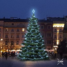 LED světelná sada na stromy vysoké 9-11m, ledová bílá s Flash Obrázek pro produkt LED světelná sada na stromy vysoké 9-11m, ledová bílá s Flash