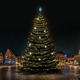 LED světelná sada na stromy vysoké 21-23m, teplá bílá s ledově bílými dekory EFD01 Obrázek pro produkt LED světelná sada na stromy vysoké 21-23m, teplá bílá s ledově bílými dekory EFD01