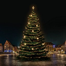LED světelná sada na stromy vysoké 21-23m, teplá bílá s dekory EFD05W Obrázek pro produkt LED světelná sada na stromy vysoké 21-23m, teplá bílá s dekory EFD05W