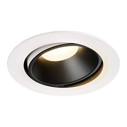 NUMINOS® MOVE DL XL vnitřní LED zápustné stropní svítidlo bílá/černá 3000 K 55° otočné a výkyvné - BIG WHITE (SLV) Obrázek pro produkt NUMINOS® MOVE DL XL vnitřní LED zápustné stropní svítidlo bílá/černá 3000 K 55° otočné a výkyvné - BIG WHITE (SLV)