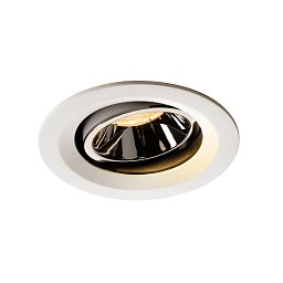 NUMINOS® MOVE DL M vnitřní LED zápustné stropní svítidlo bílá/chrom 2700 K 40° otočné a výkyvné - BIG WHITE (SLV) Obrázek pro produkt NUMINOS® MOVE DL M vnitřní LED zápustné stropní svítidlo bílá/chrom 2700 K 40° otočné a výkyvné - BIG WHITE (SLV)