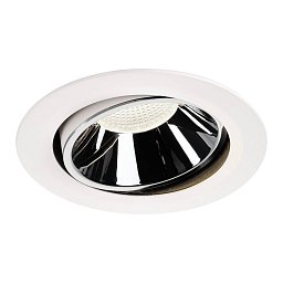 NUMINOS® MOVE DL XL vnitřní LED zápustné stropní svítidlo bílá/chrom 4000 K 40° otočné a výkyvné - BIG WHITE (SLV) Obrázek pro produkt NUMINOS® MOVE DL XL vnitřní LED zápustné stropní svítidlo bílá/chrom 4000 K 40° otočné a výkyvné - BIG WHITE (SLV)
